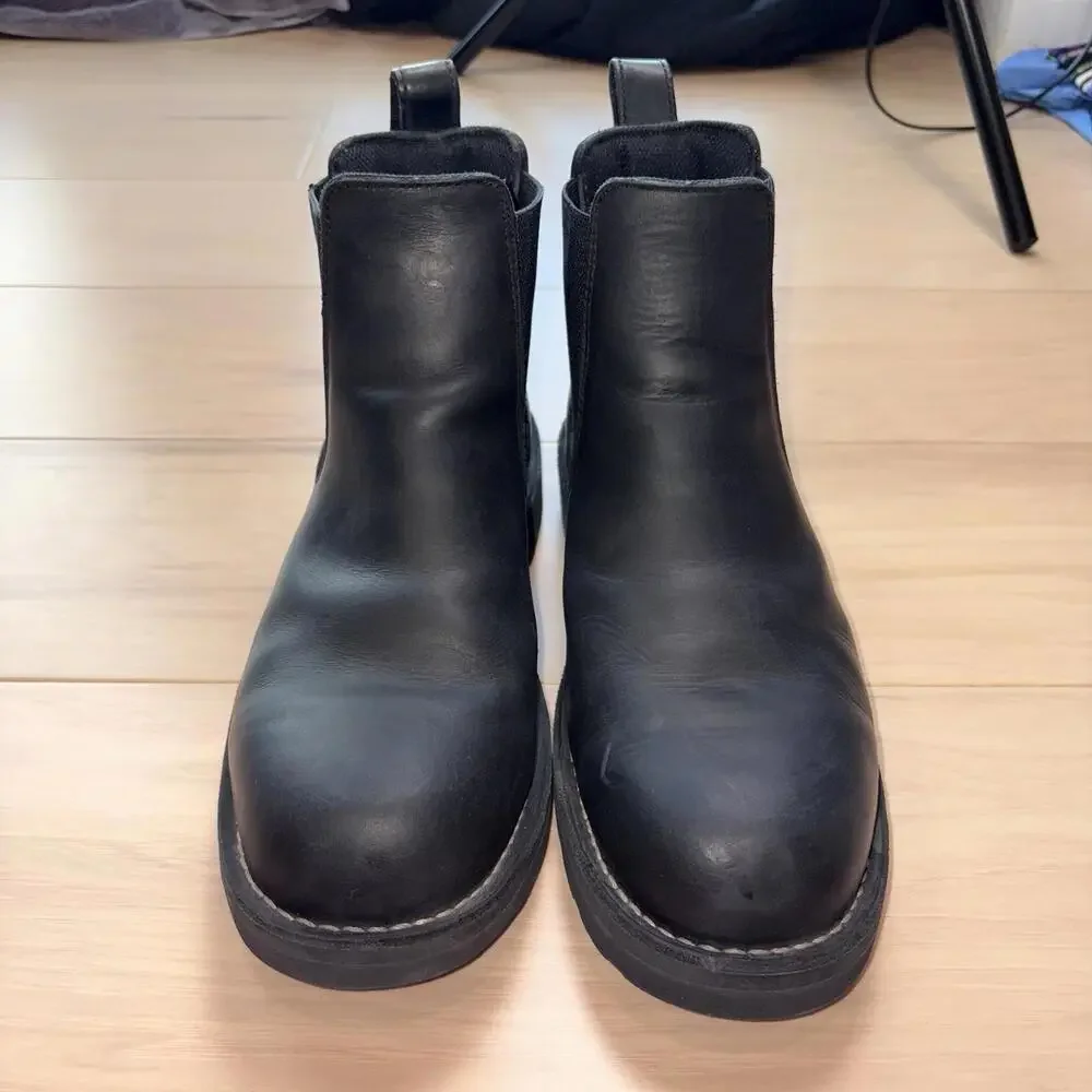 Danner Bull Run Chelsea 6 Black Work Boots Mens Size 12 EE Pull On Leather - Picture 5 of 8